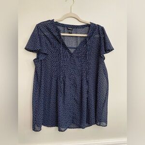 Torrid Top Sheer with Hearts